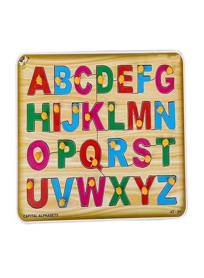 RPC99 Wooden English Alphabets & Numeric Number 1-20 Wooden Puzzle for 02 Yrs - 05 Yrs (Multicolor) - Image 3